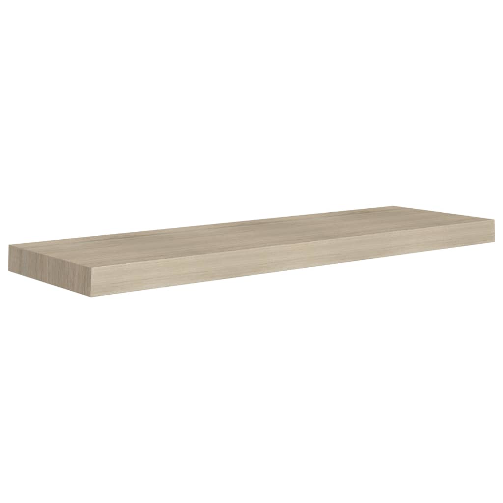Rafturi De Perete Suspendate 2 Buc., , 80X23,5X3,8 Cm Mdf Stejar