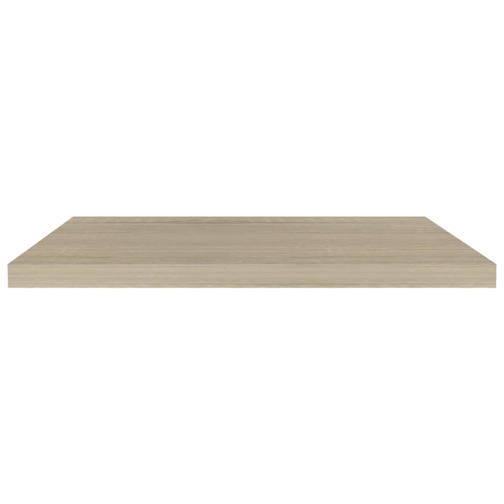 Rafturi De Perete Suspendate 2 Buc., , 80X23,5X3,8 Cm Mdf Stejar