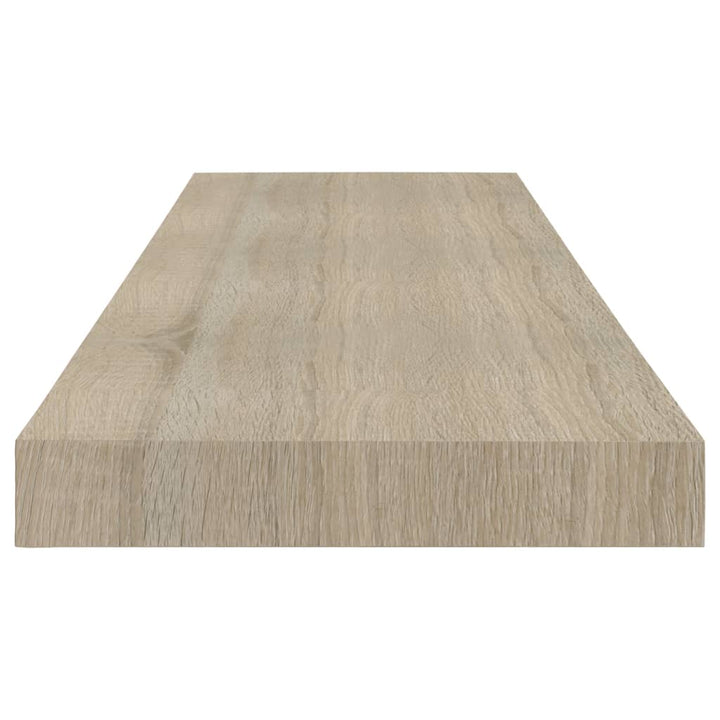 Rafturi De Perete Suspendate 2 Buc., , 80X23,5X3,8 Cm Mdf Stejar