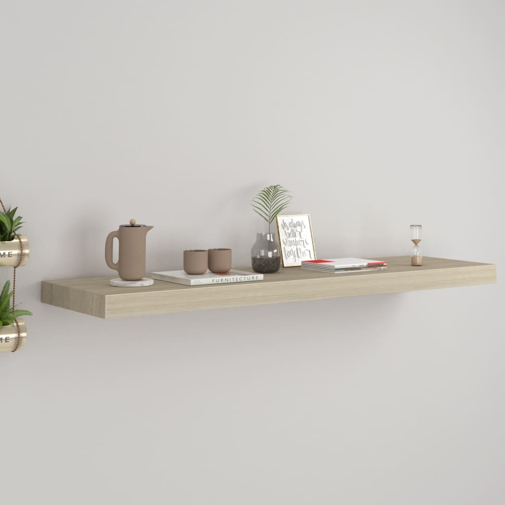 Raft De Perete Suspendat, , 90X23,5X3,8 Cm, Mdf Stejar