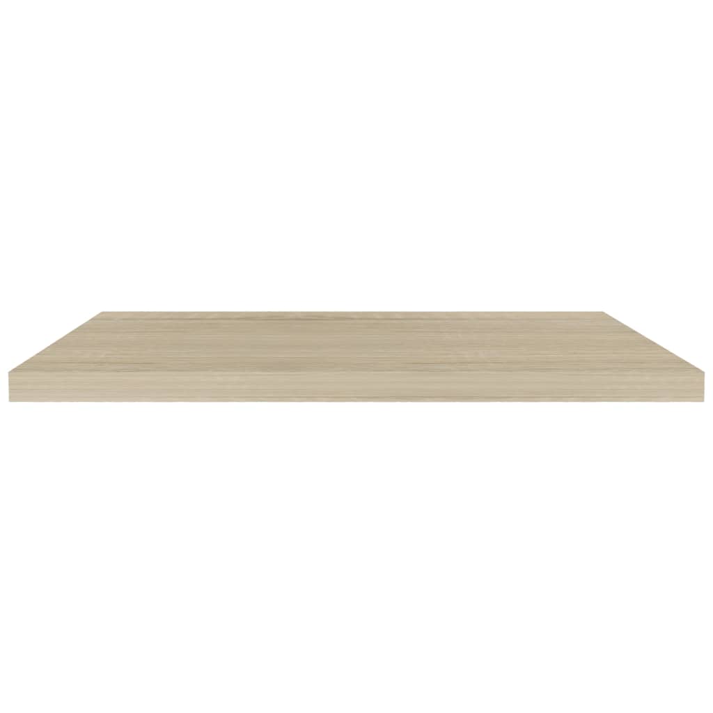 Rafturi De Perete Suspendate 4 Buc. , 90X23,5X3,8 Cm, Mdf Stejar