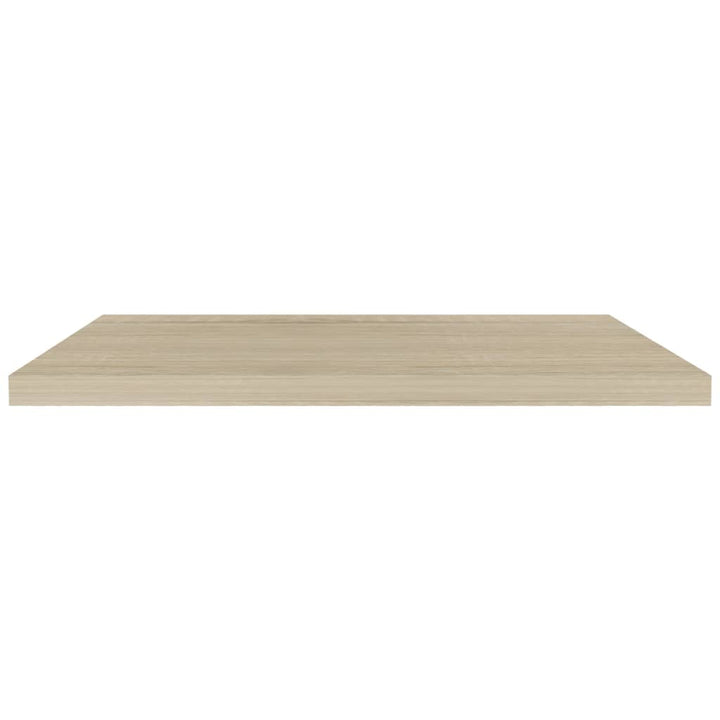 Rafturi De Perete Suspendate 4 Buc. , 90X23,5X3,8 Cm, Mdf Stejar