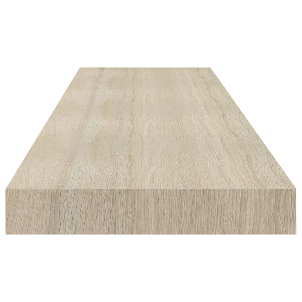 Rafturi De Perete Suspendate 4 Buc. , 90X23,5X3,8 Cm, Mdf Stejar