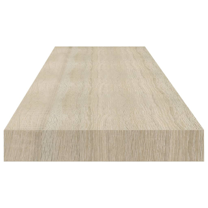 Rafturi De Perete Suspendate 4 Buc. , 90X23,5X3,8 Cm, Mdf Stejar