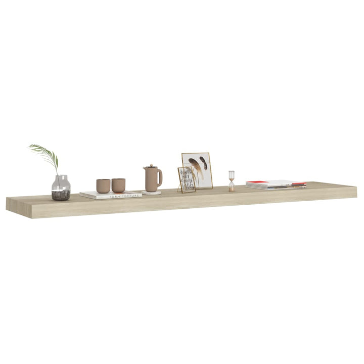 Raft De Perete Suspendat, , 120X23,5X3,8 Cm, Mdf Stejar