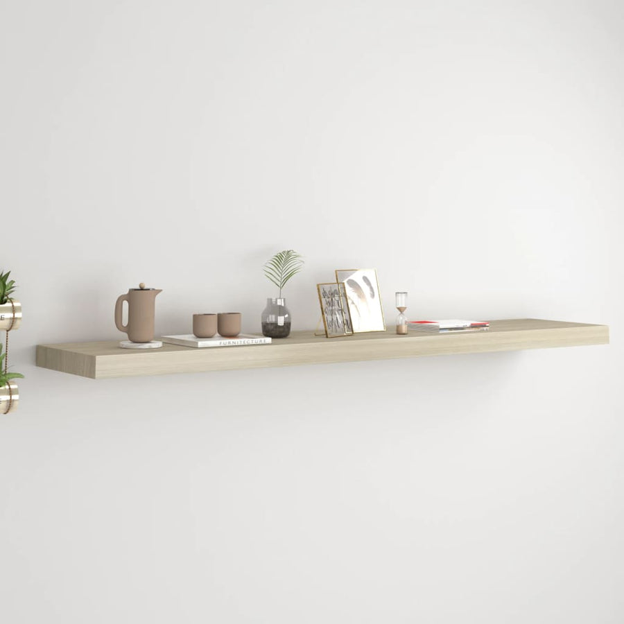 Raft De Perete Suspendat, , 120X23,5X3,8 Cm, Mdf Stejar