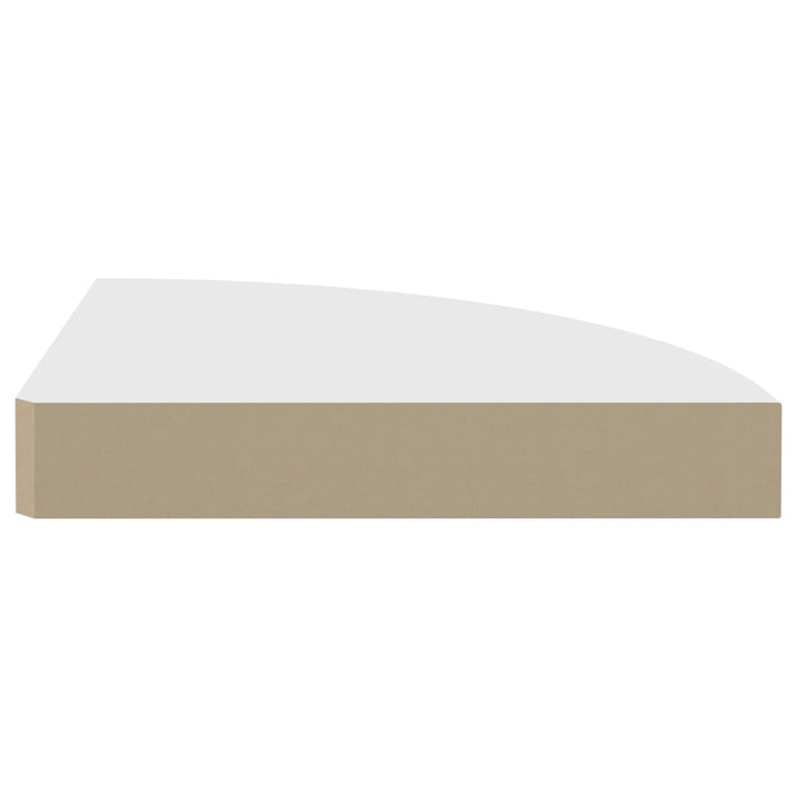 Rafturi Colțar De Perete, 4 Buc., , 25 X 25 X 3,8 Cm, Mdf Alb
