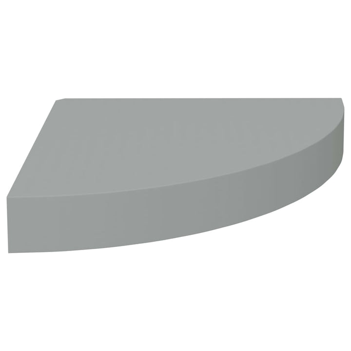 Rafturi Colțar De Perete, 2 Buc., , 25 X 25 X 3,8 Cm, Mdf Gri