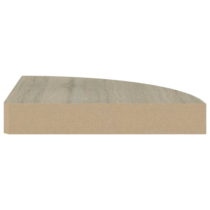 Raft Colțar De Perete, , 25 X 25 X 3,8 Cm, Mdf Stejar