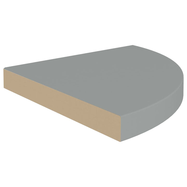 Raft Colțar De Perete, , 35 X 35 X 3,8 Cm, Mdf Gri