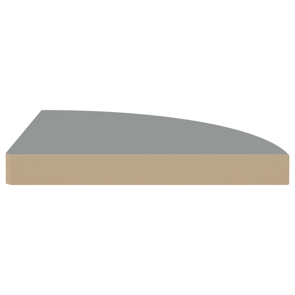 Raft Colțar De Perete, , 35 X 35 X 3,8 Cm, Mdf Gri