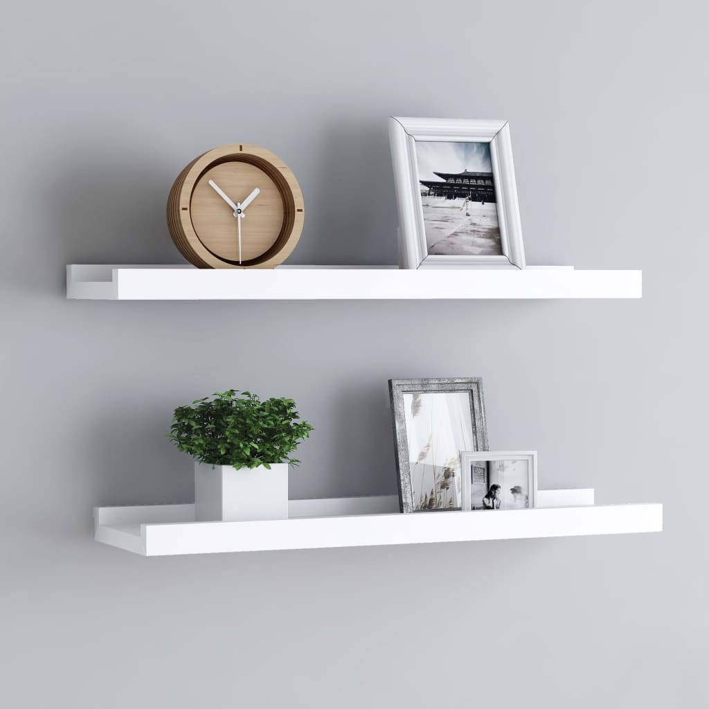 Rafturi Rame Foto Cu Bordură, 2 Buc., , , Mdf