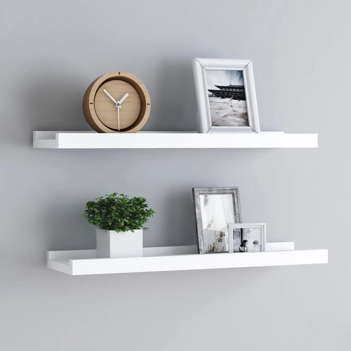 Rafturi Rame Foto Cu Bordură, 2 Buc., , , Mdf