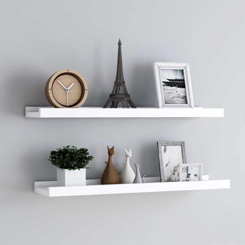 Rafturi Rame Foto Cu Bordură, 2 Buc., , , Mdf