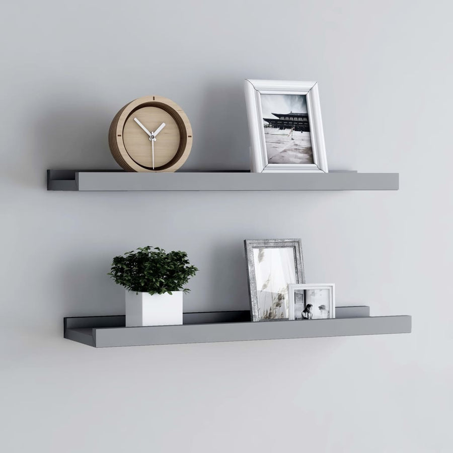 Rafturi Rame Foto Cu Bordură, 2 Buc., , , Mdf
