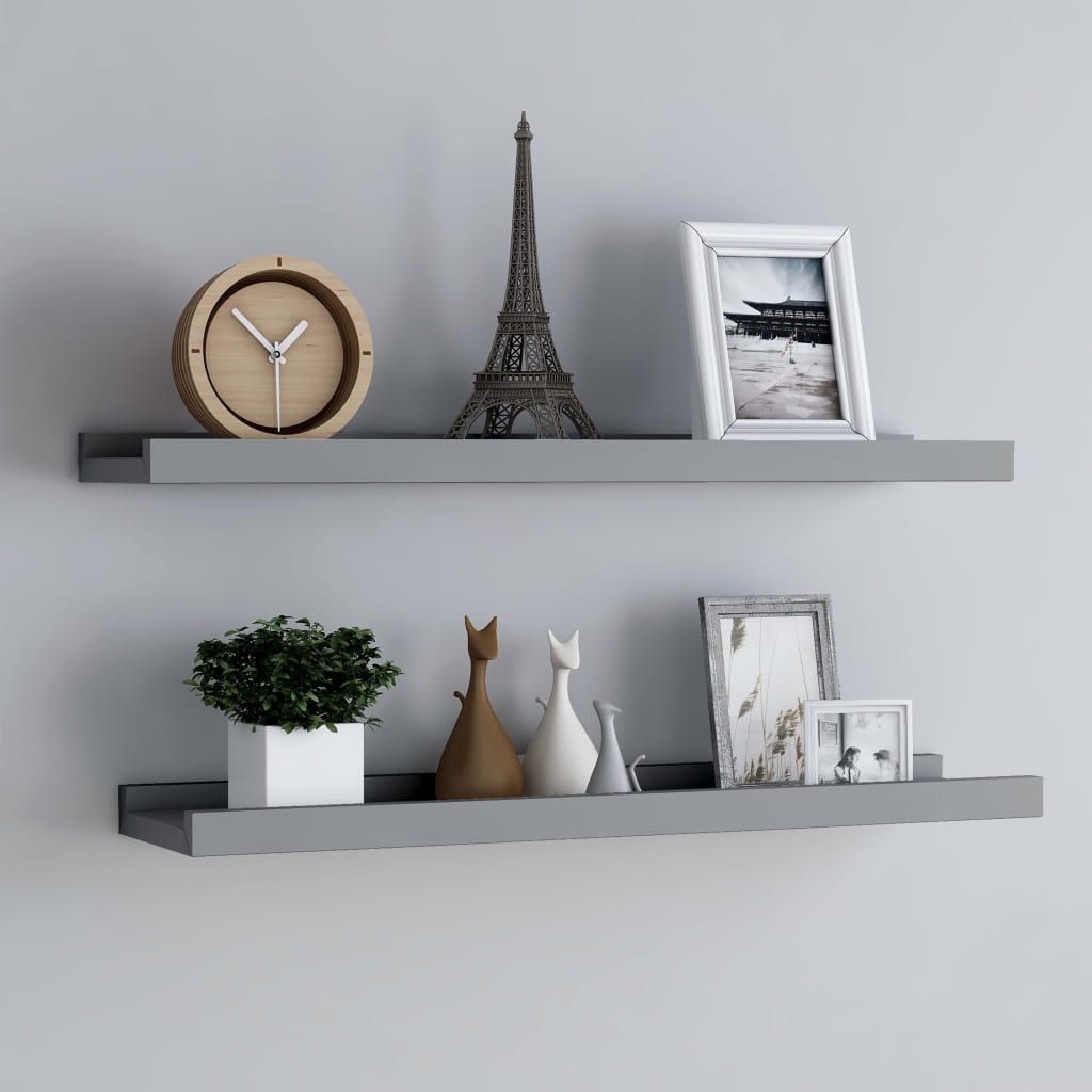 Rafturi Rame Foto Cu Bordură, 2 Buc., , , Mdf