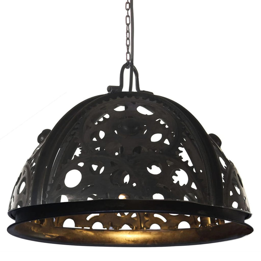 Lampă De Tavan Industrială Cu Lanț, Model Roată, 45 Cm, E27
