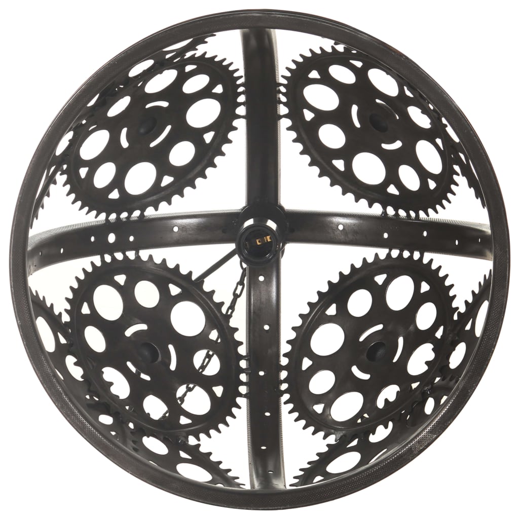 Lampă De Tavan Industrială Cu Lanț, Model Roată, 45 Cm, E27