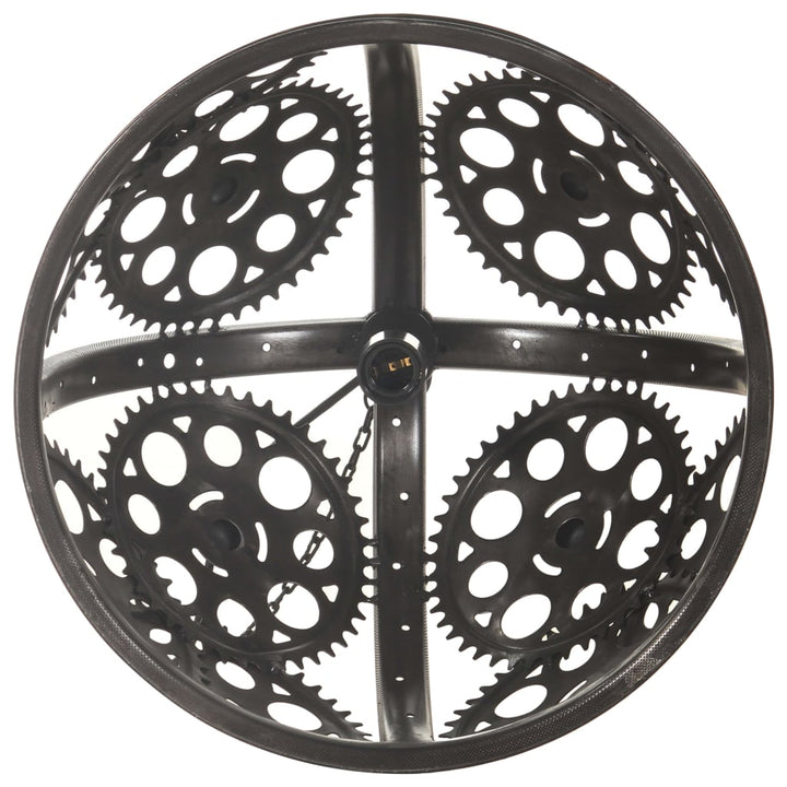 Lampă De Tavan Industrială Cu Lanț, Model Roată, 45 Cm, E27