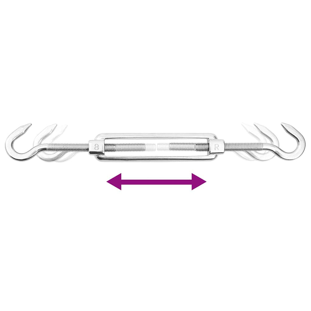 Set Accesorii Parasolar, 9 Piese, Oțel Inoxidabil