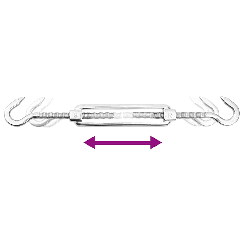 Set Accesorii Parasolar, 9 Piese, Oțel Inoxidabil