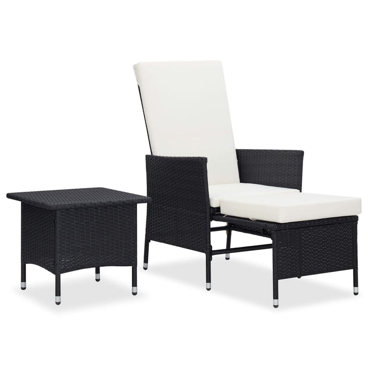 Set Mobilier Relaxare Grădină Cu Perne 2 Piese Poliratan