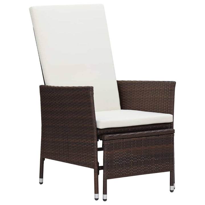 Set Mobilier Relaxare Grădină Cu Perne 2 Piese Poliratan