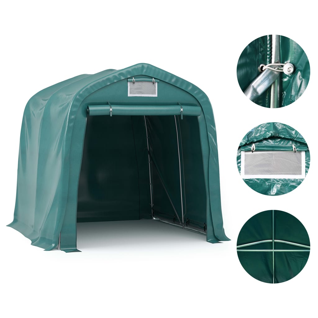 Cort De Garaj, Verde, 2,4 X 2,4 M, Pvc