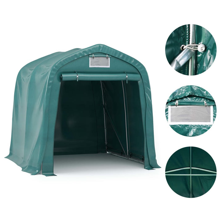 Cort De Garaj, Verde, 2,4 X 2,4 M, Pvc