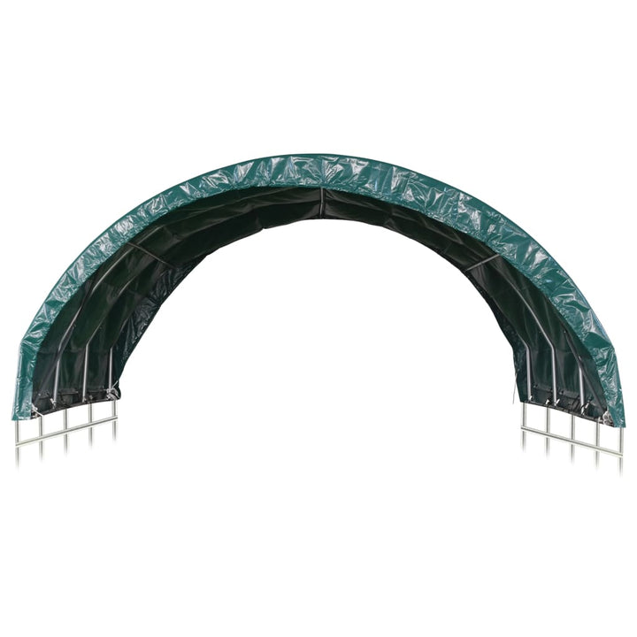 Cort Pentru Animale, Verde, 3,7X3,7 M, Pvc
