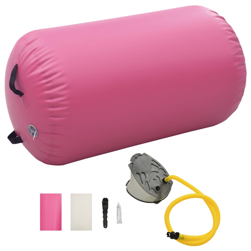 Rulou De Gimnastică Gonflabil Cu Pompă, , Pvc