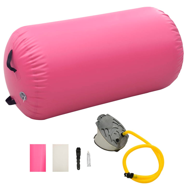 Rulou De Gimnastică Gonflabil Cu Pompă, , Pvc