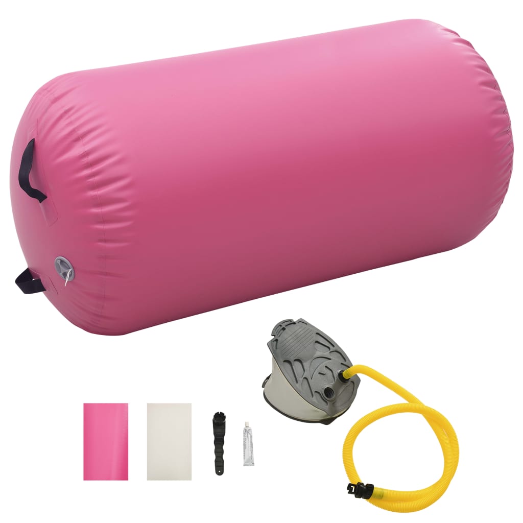 Rulou De Gimnastică Gonflabil Cu Pompă, , Pvc