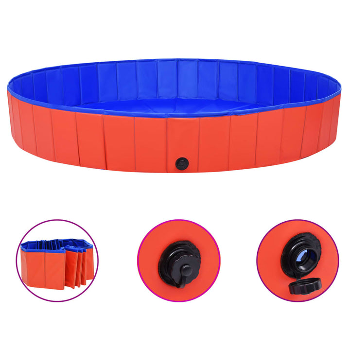 Piscină Pentru Câini Pliabilă, , , Pvc