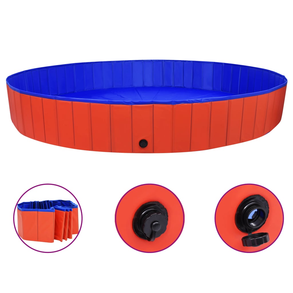 Piscină Pentru Câini Pliabilă, , , Pvc