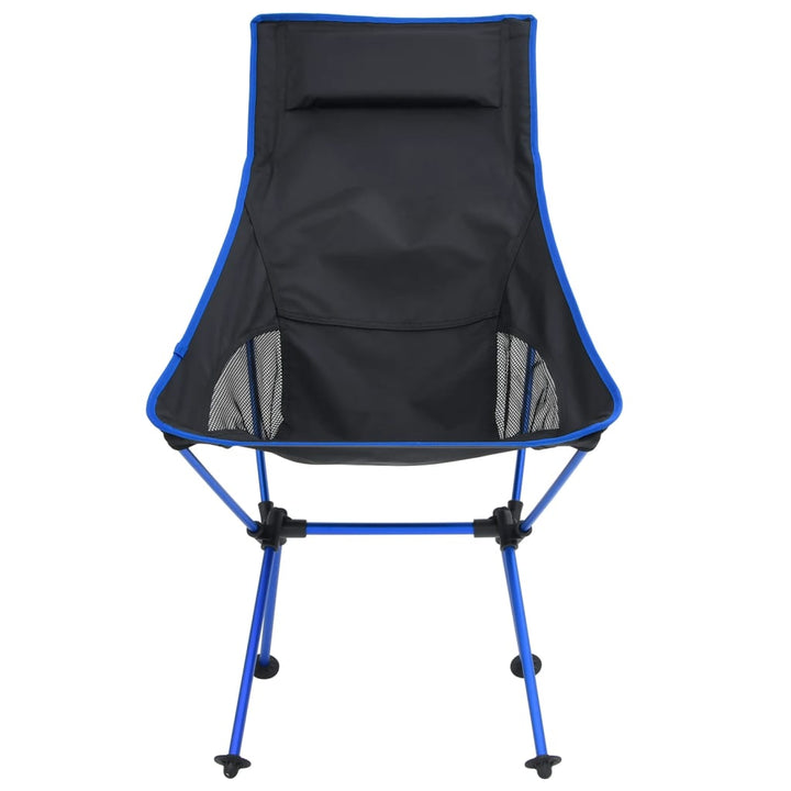 Scaun De Camping Pliabil, Negru, Pvc Și Aluminiu
