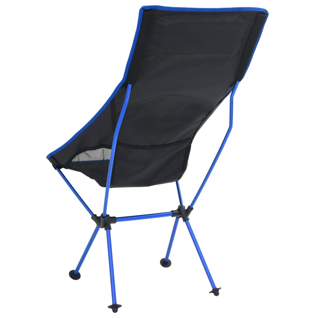 Scaun De Camping Pliabil, Negru, Pvc Și Aluminiu