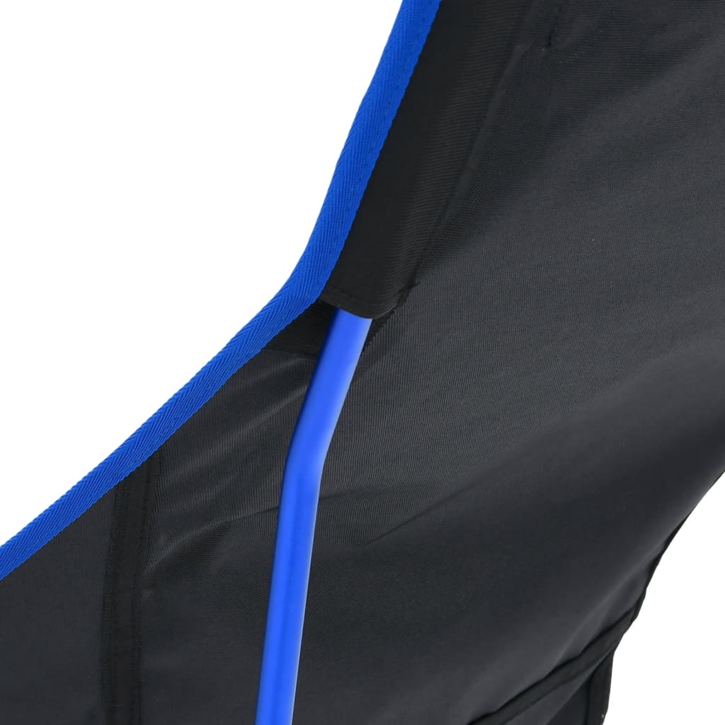 Scaun De Camping Pliabil, Negru, Pvc Și Aluminiu