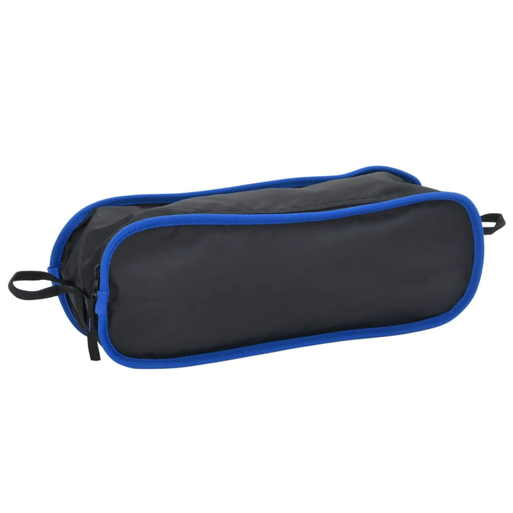 Scaun De Camping Pliabil, Negru, Pvc Și Aluminiu