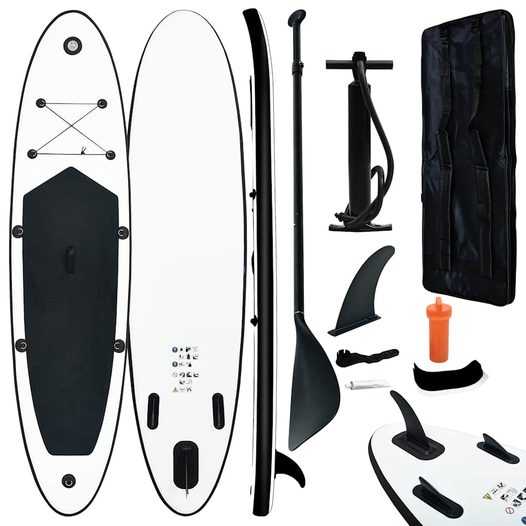 Set Placă Stand Up Paddle Sup Surf Gonflabilă, Și Alb