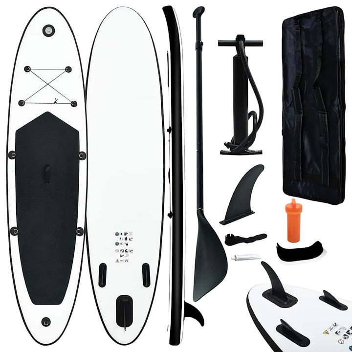 Set Placă Stand Up Paddle Sup Surf Gonflabilă, Și Alb