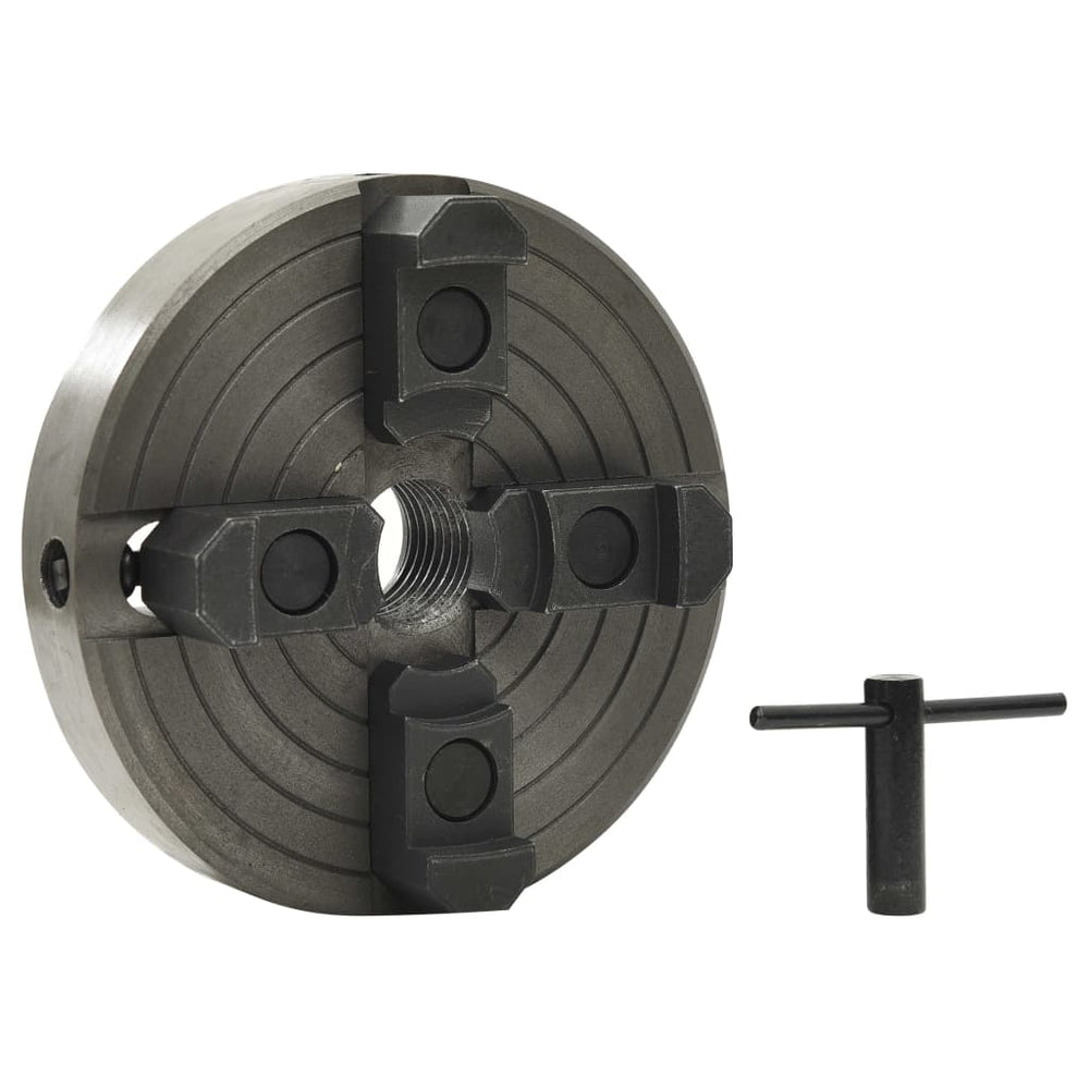 Mandrină Pentru Lemn 4 Fălci Conexiune M33 Negru 150X63 Mm Oțel