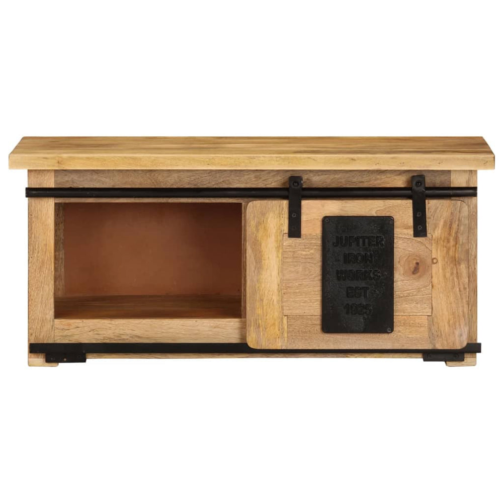 Comodă Tv, 90 X 35 X 40 Cm, Lemn Masiv De Mango