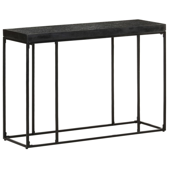 Masă Consolă, Negru, 110X35X76 Cm, Lemn Masiv Acacia Și Mango