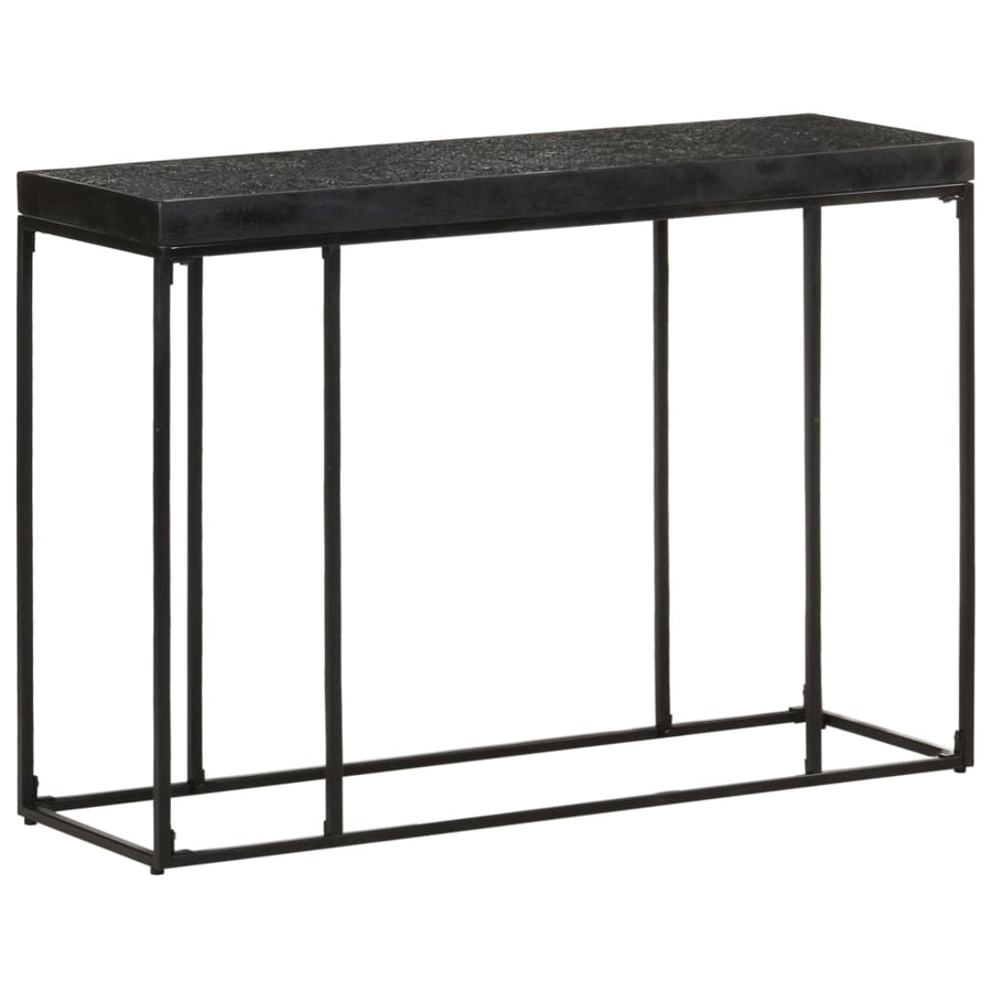 Masă Consolă, Negru, 110X35X76 Cm, Lemn Masiv Acacia Și Mango