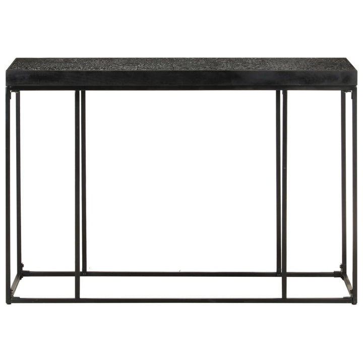 Masă Consolă, Negru, 110X35X76 Cm, Lemn Masiv Acacia Și Mango