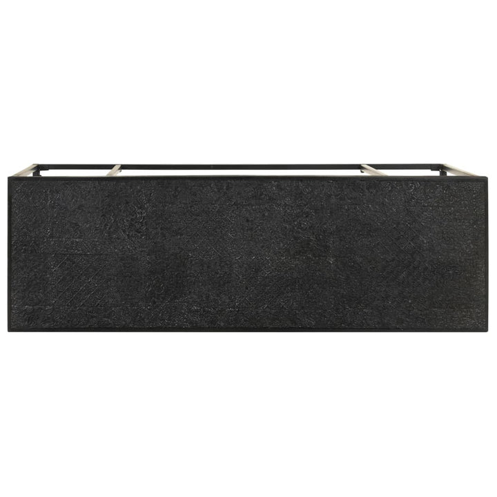 Masă Consolă, Negru, 110X35X76 Cm, Lemn Masiv Acacia Și Mango