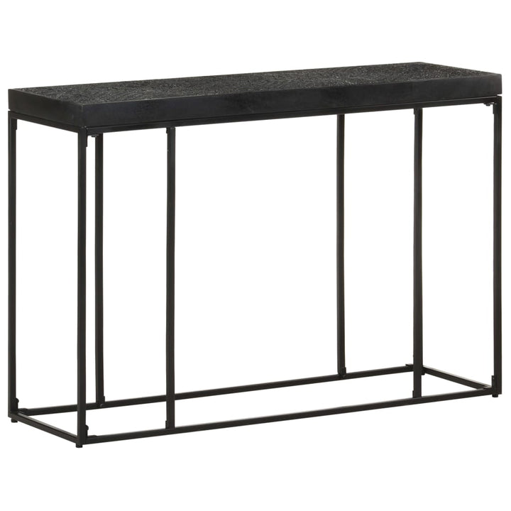 Masă Consolă, Negru, 110X35X76 Cm, Lemn Masiv Acacia Și Mango