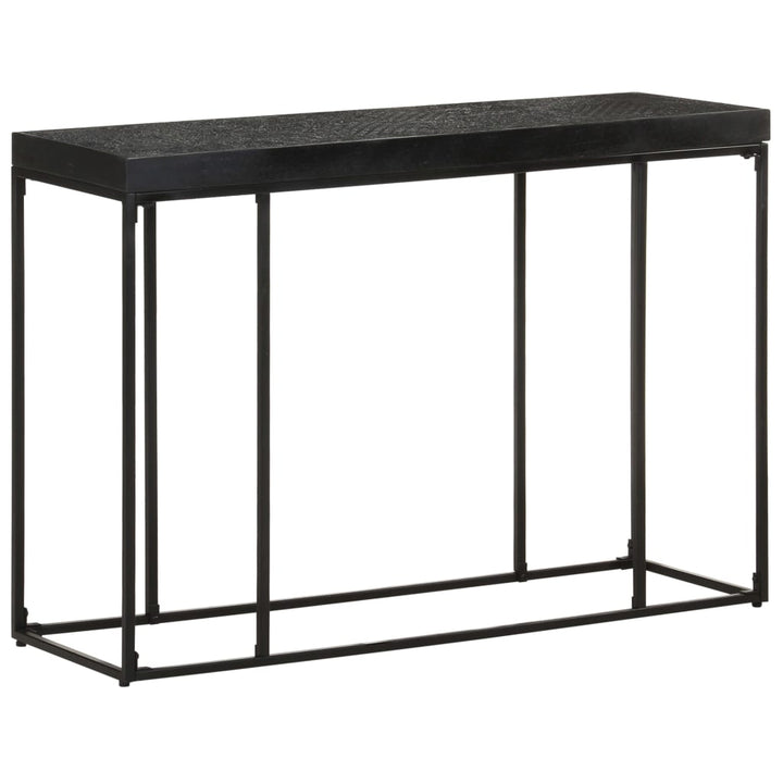 Masă Consolă, Negru, 110X35X76 Cm, Lemn Masiv Acacia Și Mango