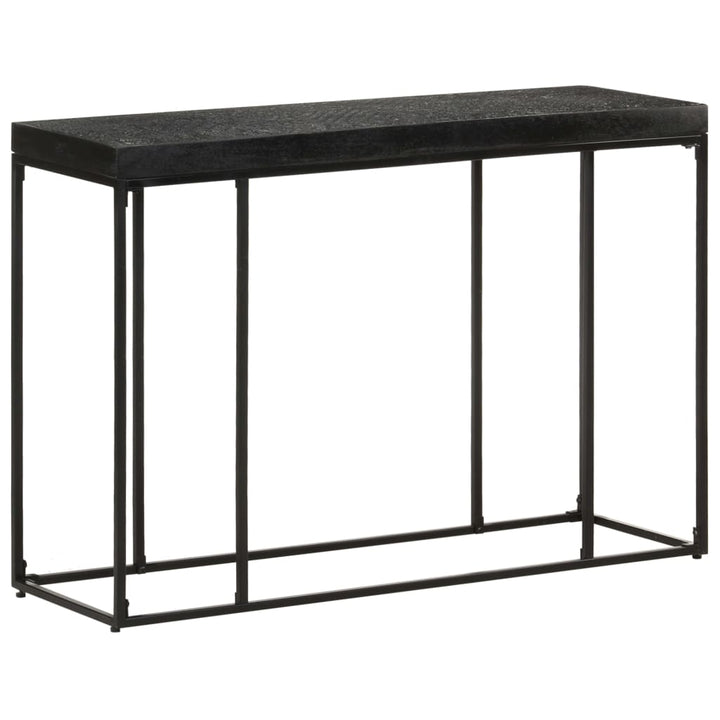 Masă Consolă, Negru, 110X35X76 Cm, Lemn Masiv Acacia Și Mango